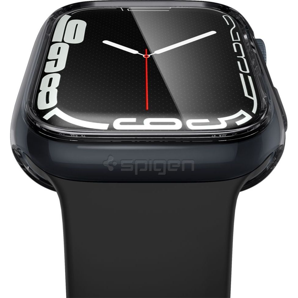 Etui z osłoną ekranu Spigen Ultra Hybrid do Apple Watch 9 / 8 / 7 45 mm, przezroczysto-szare
